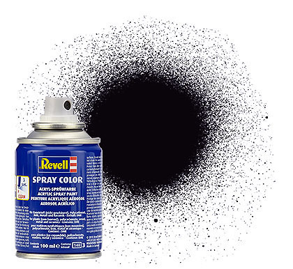 Spray Color Schwarz, matt, 100ml 