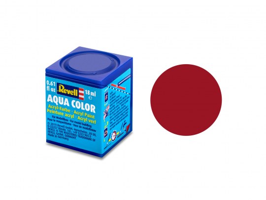 Aqua Color, Carmine Red, Matt, 18ml, RAL 3002 
