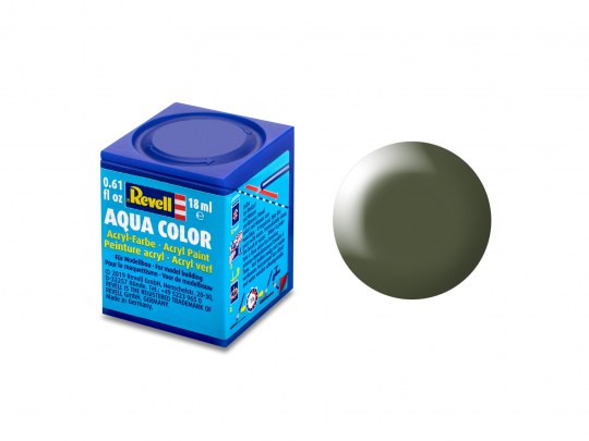 Aqua Color, Olive Green, Silk, 18ml 