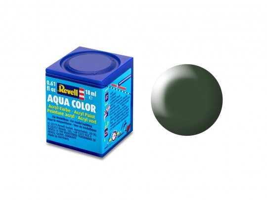 Aqua Color, Dark Green, Silk, 18ml 