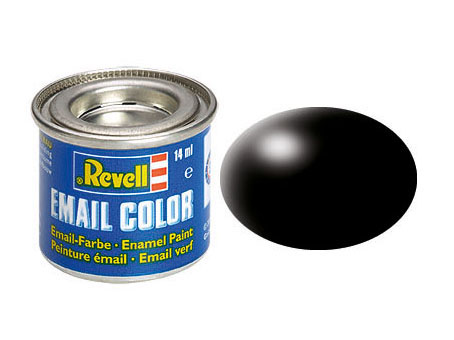 Email Color Schwarz, seidenmatt, 14ml, RAL 9005