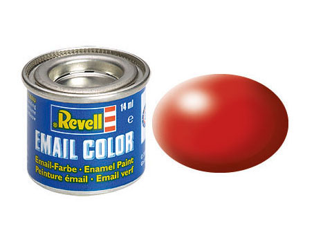 Email Color Feuerrot, seidenmatt, 14ml, RAL 3000