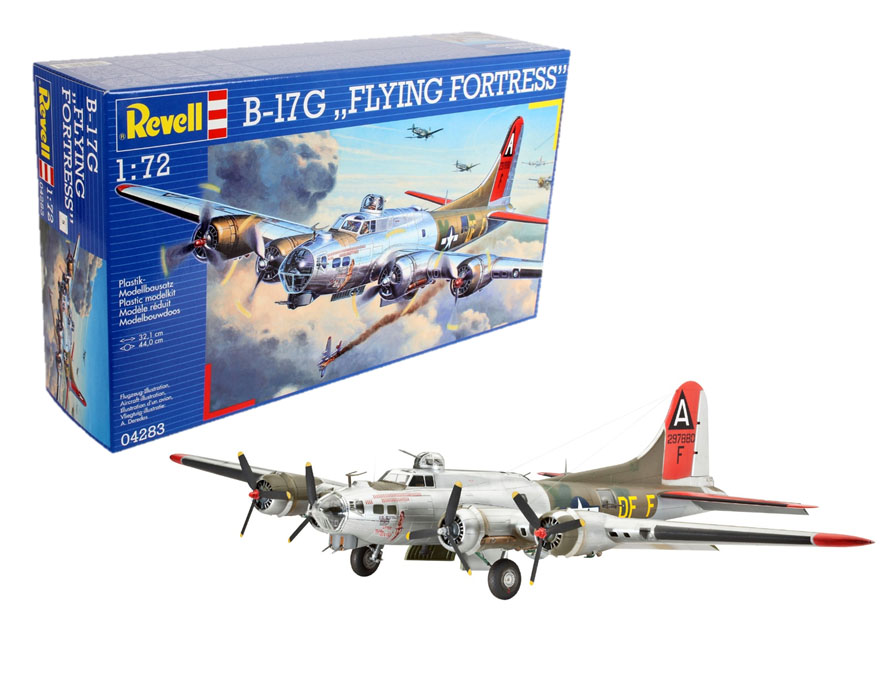 Revell 04283 B-17G Flying Fortress Little Miss Mischief Bomber Model Kit 1/72 