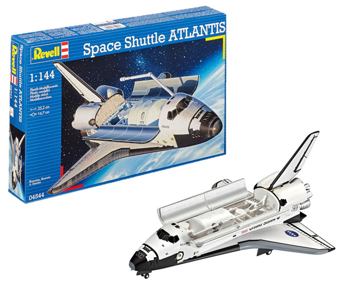 Revell Escala 1:144 Maqueta Modelo Set Space Shuttle Atlantis 64544 