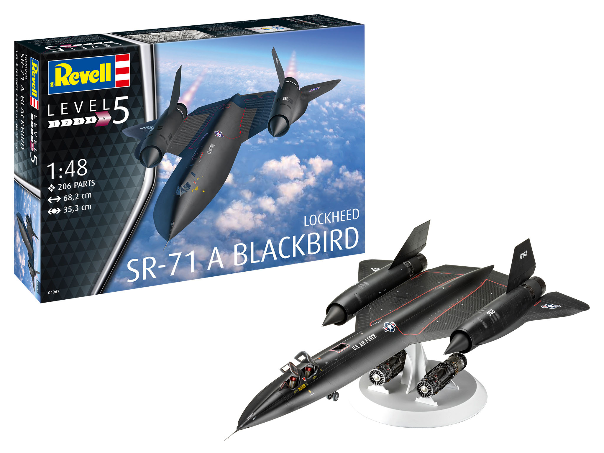 Lockheed sr-71 Blackbird listo modelo escala 1:144 la-Cast ready Built 