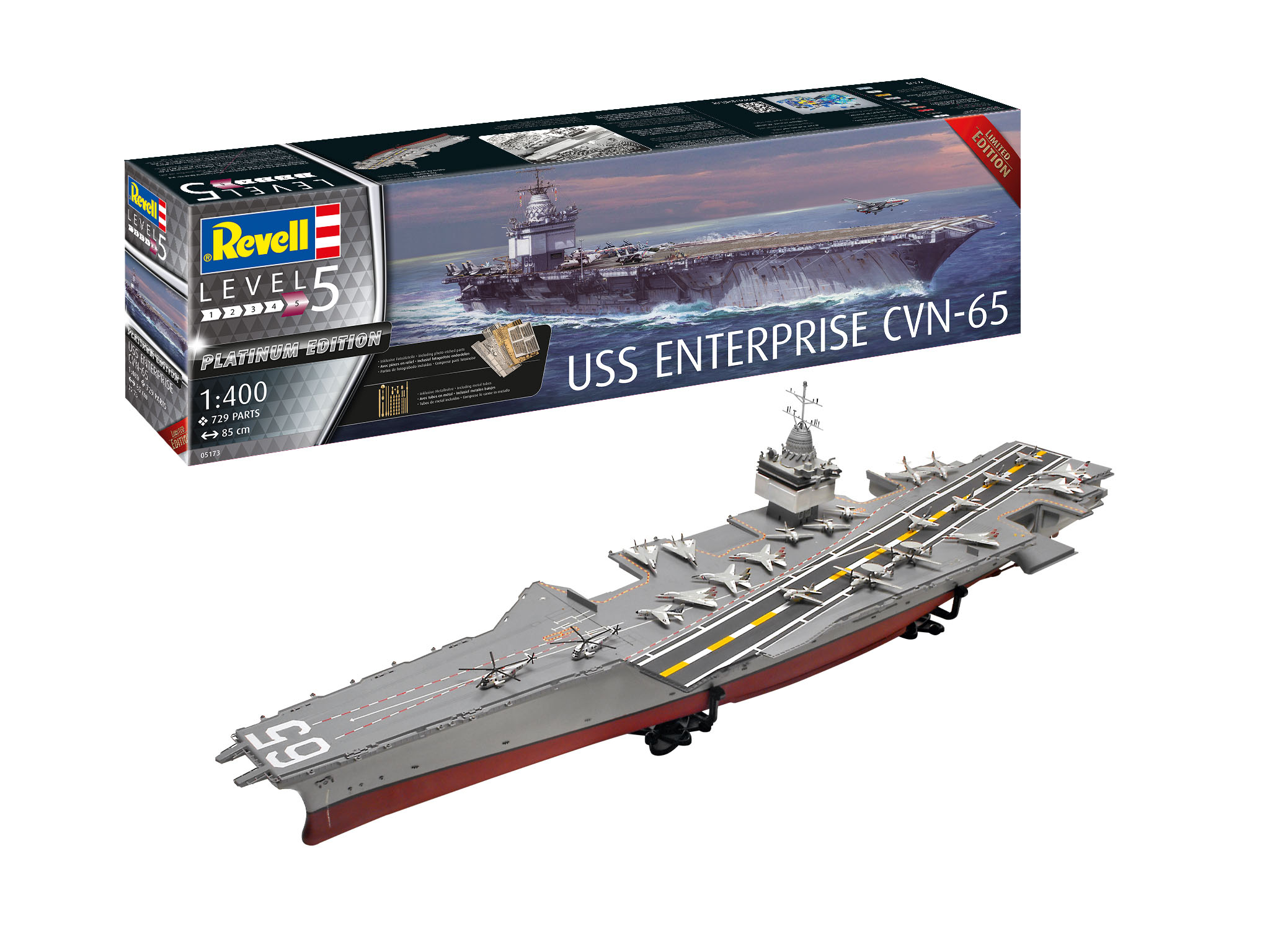Moment Smelten Op de kop van Revell Model Building - Official website of Revell Germany | USS Enterprise  CVN-65