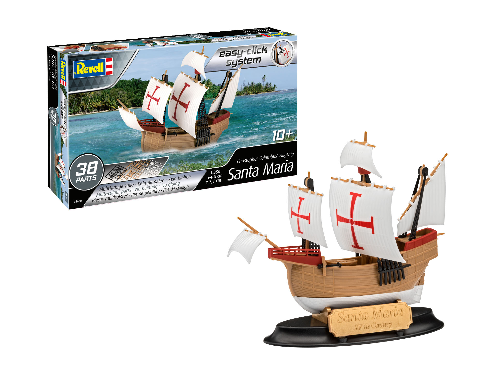 SMER Plastic Model Sailing Ship Model Kit 1/270 Santa Maria 