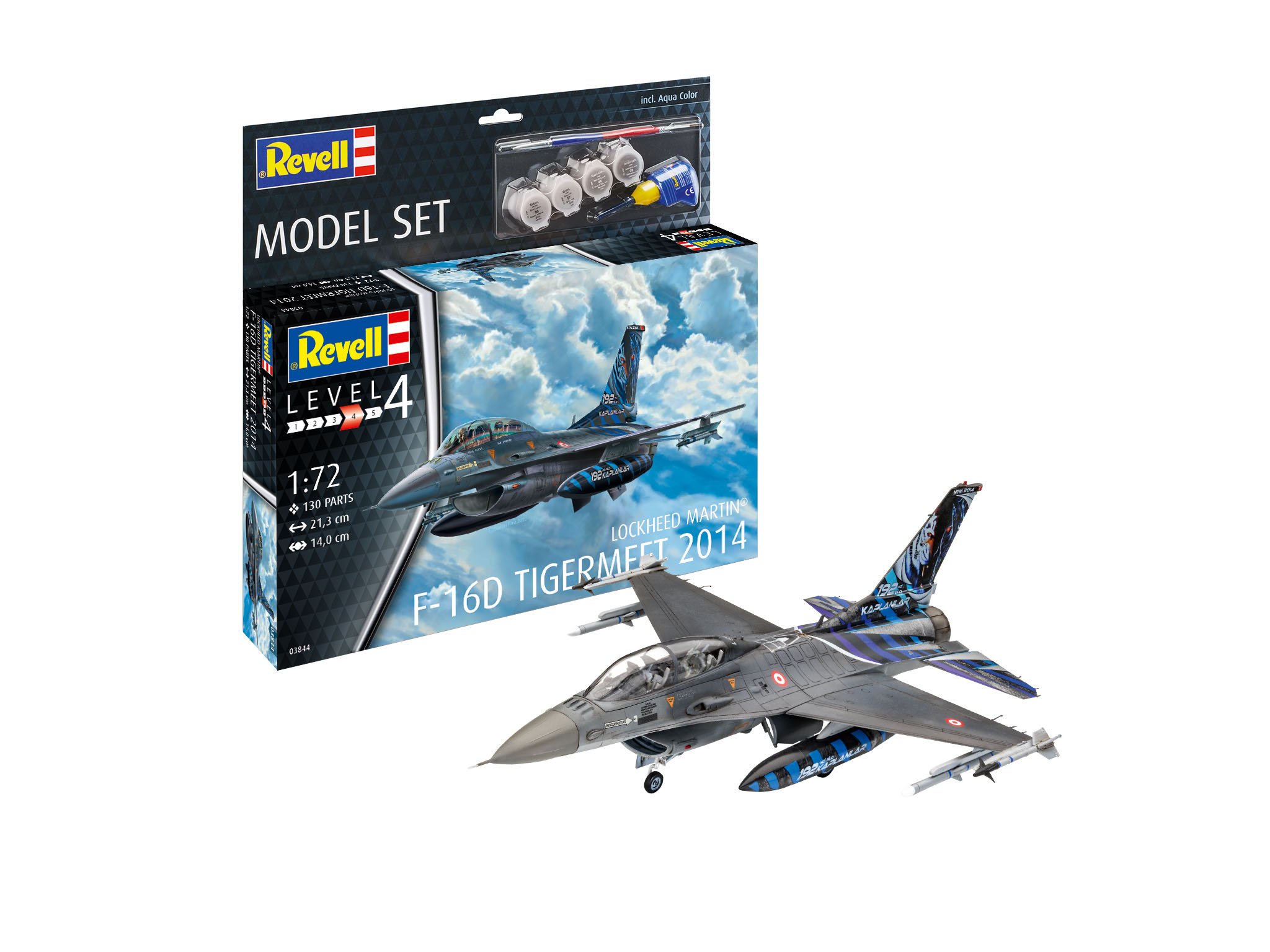 Revell 03844 Lockheed Martin F-16D Tiger Meet 2014 1/72 Scale Brand New