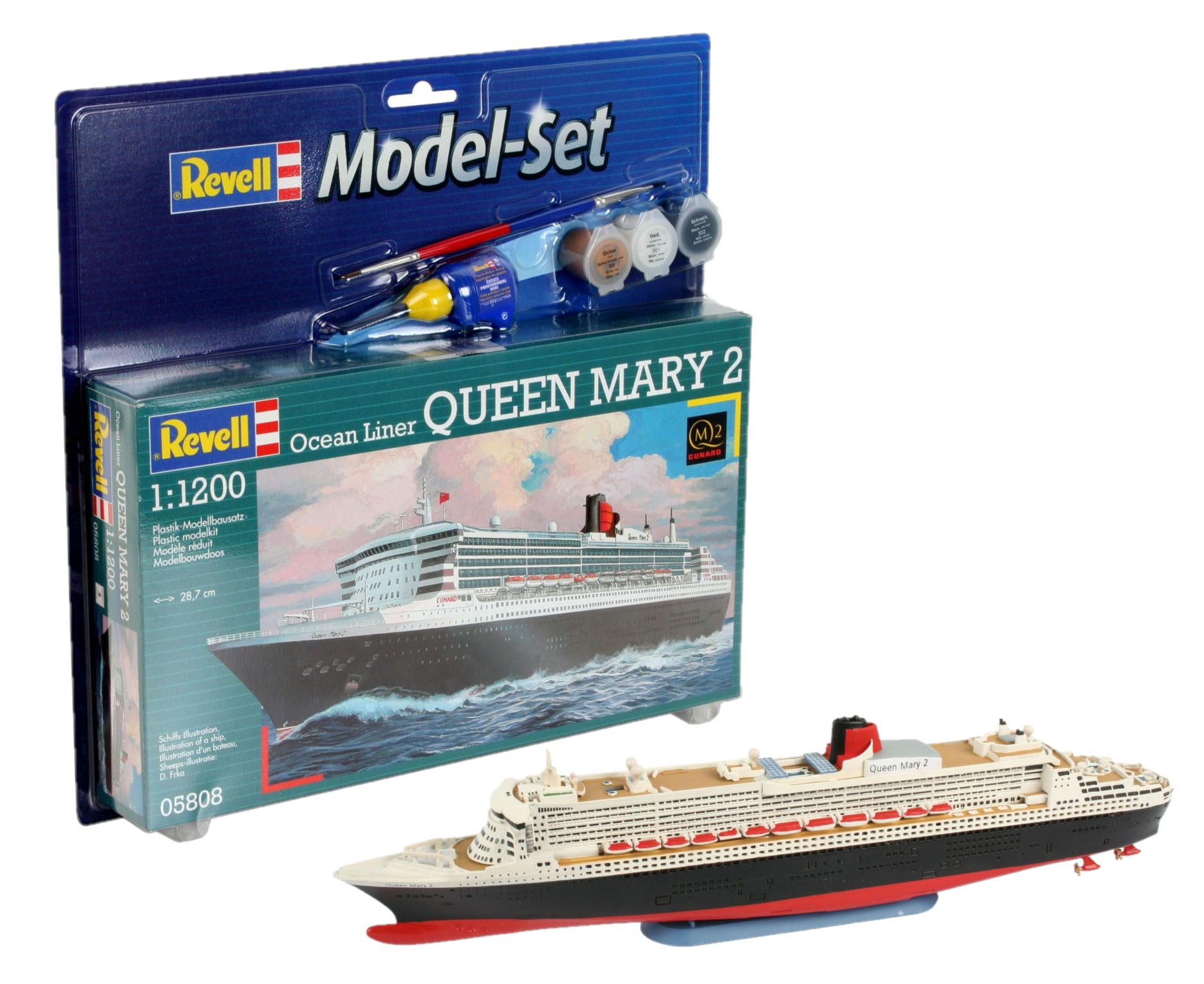 Queen Mary 2 1:1200 Plastic Model Kit REVELL 