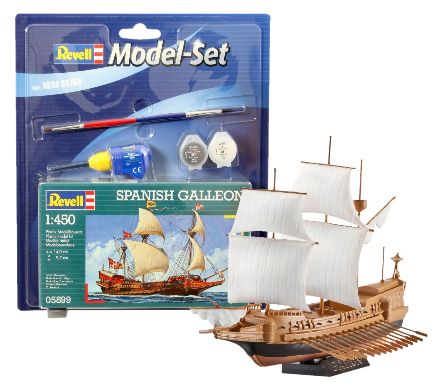 Spanish Galleon 1:450 Plastic Model Kit REVELL 